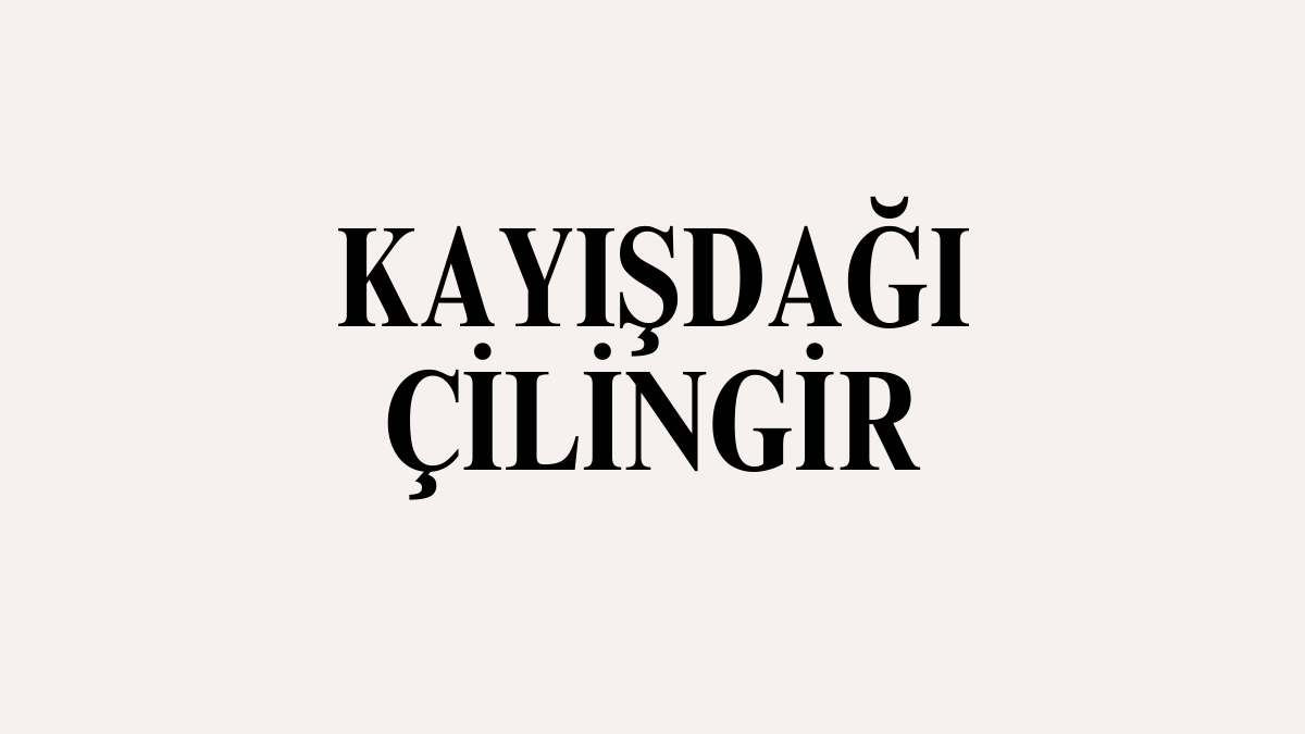 Kayışdağı Çilingir